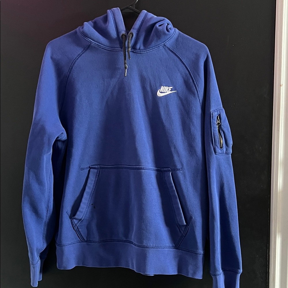 Nike Men's Royal Blue Pullover Hoodie